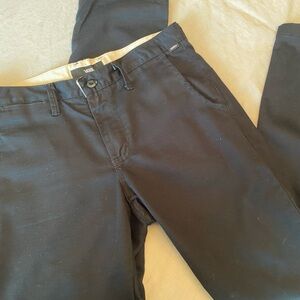 Vans Men's Black Straight Chino Pants